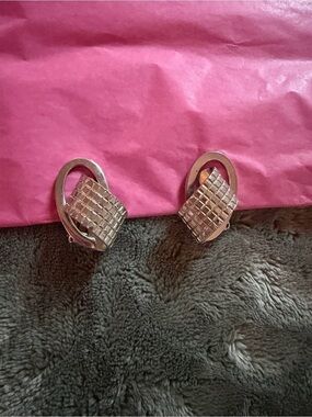 Vintage 1950’s Jewels by Julio Clip on Earrings Silver Tone